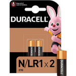 2 X Duracell N Alkaline Battery 1.5V, (E90, N/LR1) for Flashlights