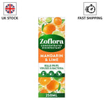 Zoflora Mandarin & Lime 6-Pack 250ml Concentrated 3-in-1 Multipurpose Disinfectant - Kills 99.9% of Bacteria & Viruses - Household