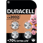 4x Duracell CR2032 Battery 3v Lithium Coin Cell Button Batteries