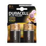 4x Duracell Plus Power D Cell LR20 MN1300 Nimh Alkaline Batteries