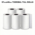 57x40mm Thermal Till Rolls 100 Pack for Credit Card PDQ Machines Receipt Paper