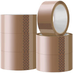 6 X Rolls General Purpose Brown Packing Tape - 48mm X 66m