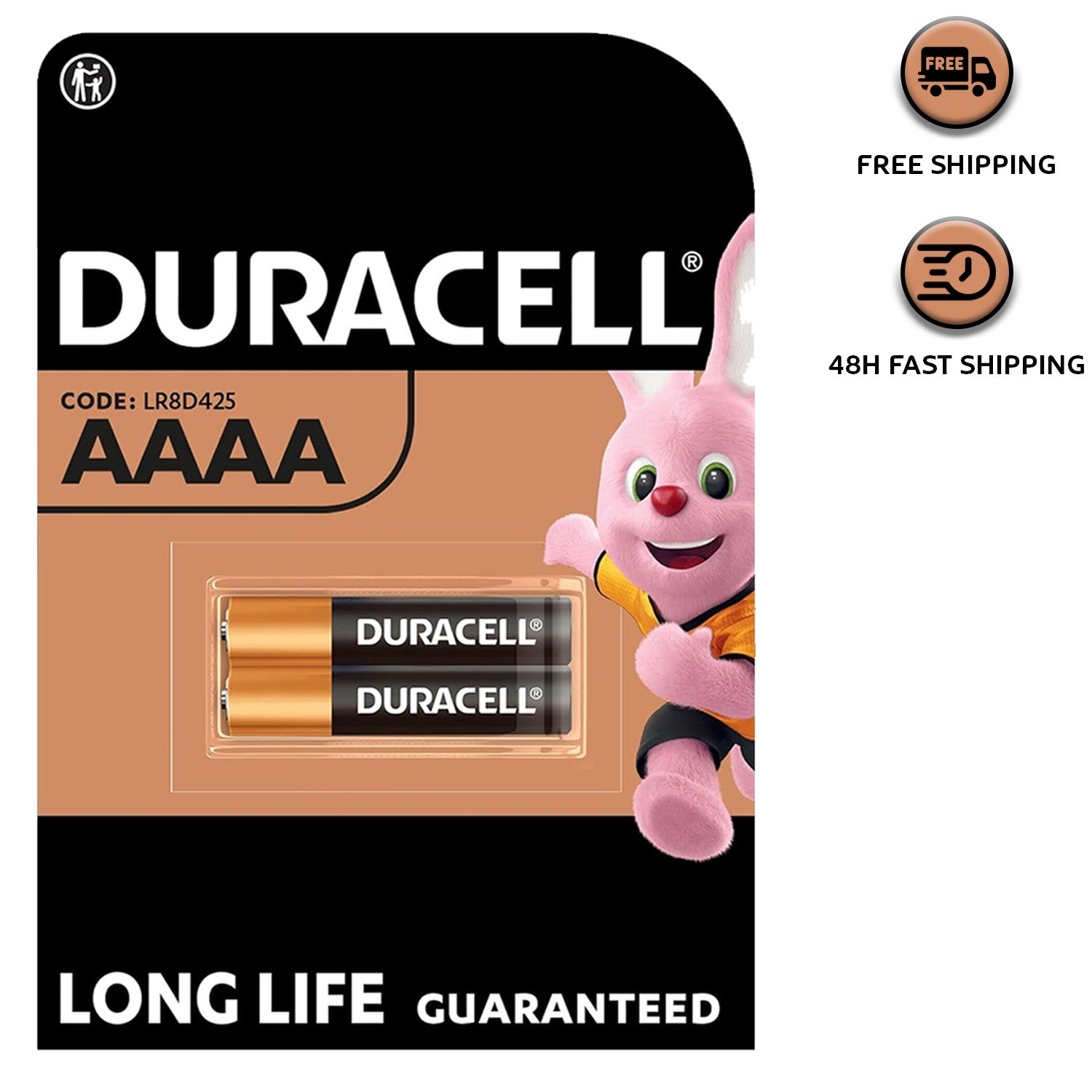 Duracell AAAA Alkaline Batteries MN2500 1.5V - Multi Battery Packs