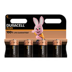 Duracell Plus C Batteries (Pack of 4) MN1400 Alkaline Battery