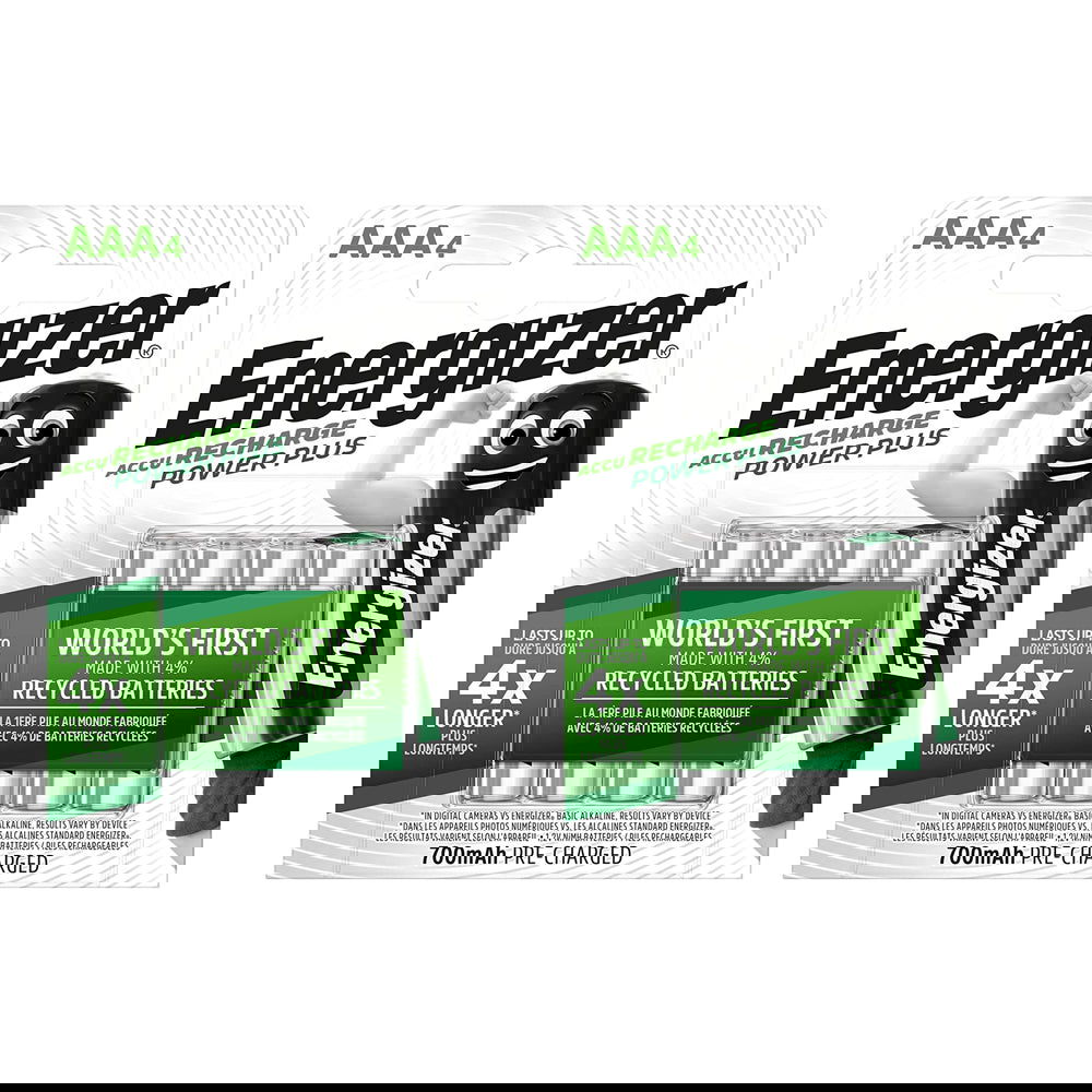 Energizer AAA 700mAh Battery Rechargeable Pre-Charged Batteries