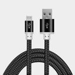 Heavy duty Braided Fast Charge Micro USB Data Sync Phone Charger Cable