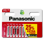 Panasonic AAA Battery MN2400 Zinc Carbon LR03 1.5V Long Expiry Pack of 10