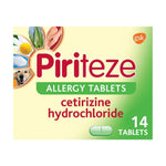 Piriteze Tablets Antihistamine Cetirizine Allergy Relief 14 Tablets