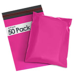 50 Hot Pink Mailing Bags 6x9 Inch – Small Self Seal Poly Postal Bags
