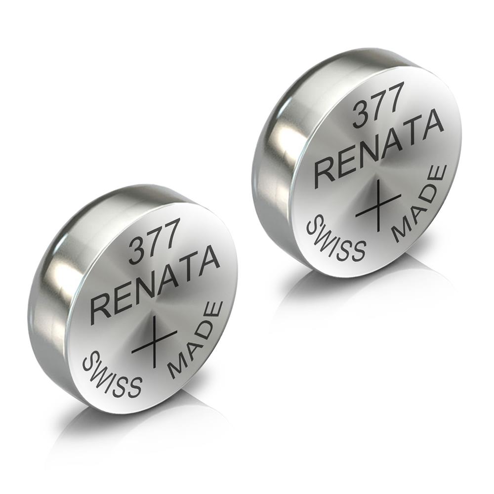 Renata 377 Watch Battery Swiss Made Silver Coin SR626SW 1.55V All Pack