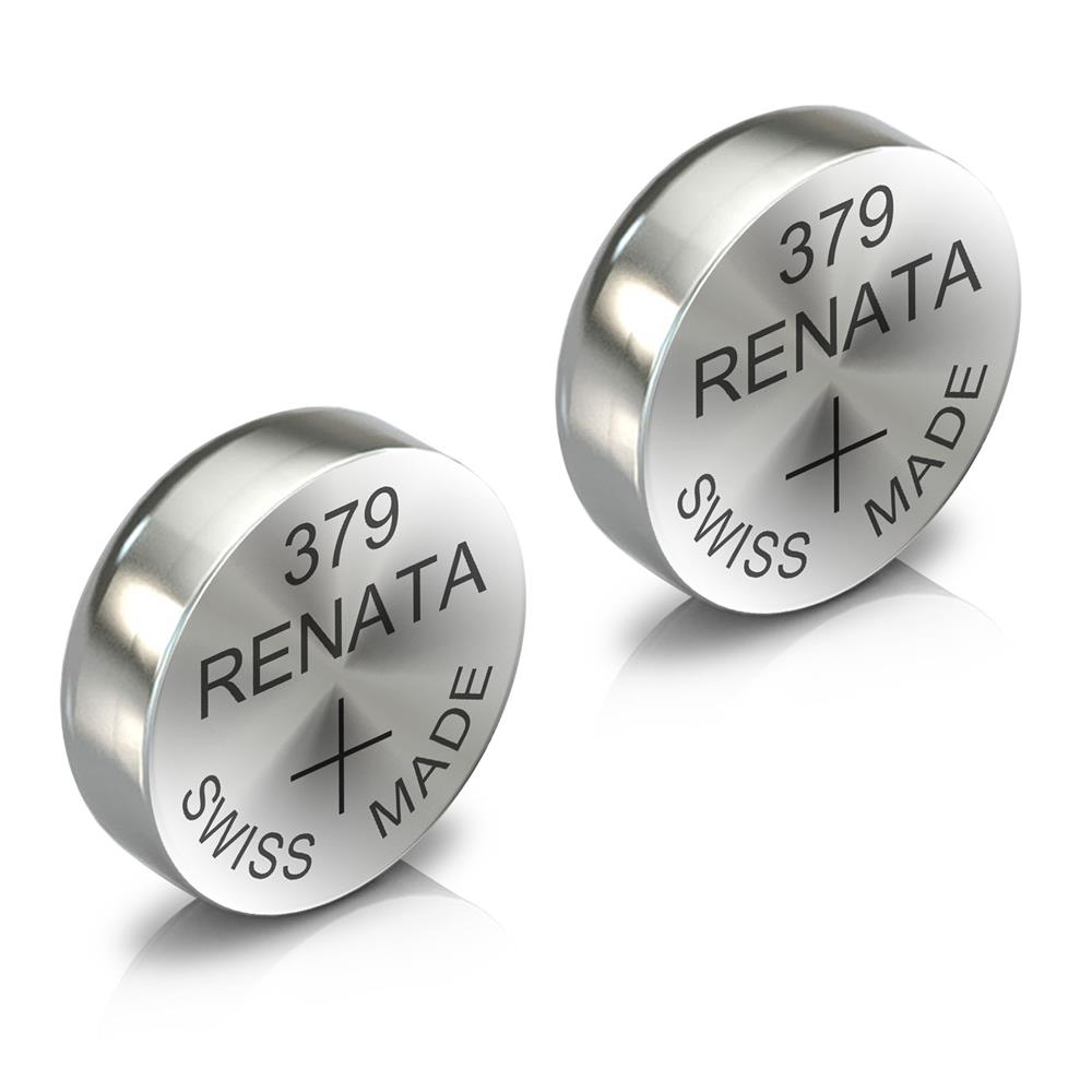 Renata 379 Watch Battery Swiss Made Silver Coin SR521SW 1.55V All Pack