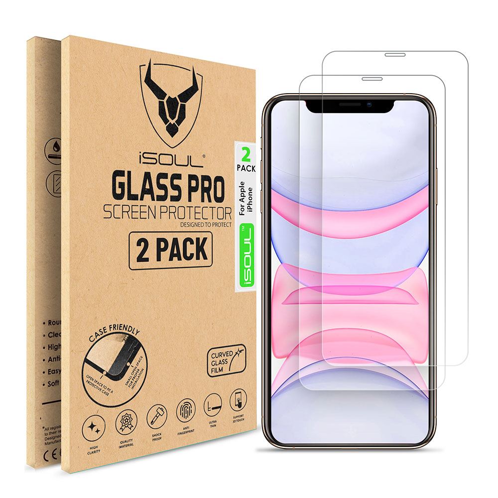 iSOUL Screen Protector For iPhone 11 / XR Tempered Glass Screen Guard