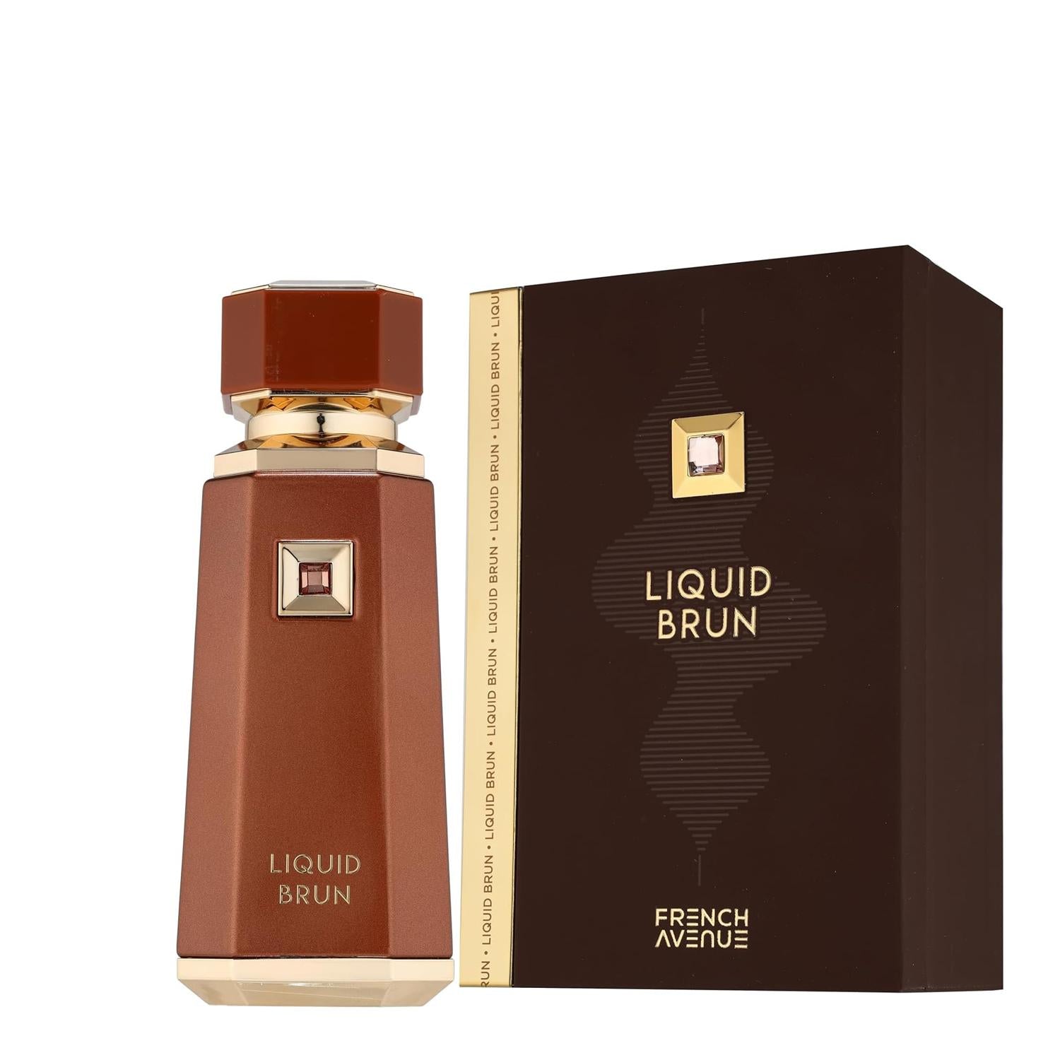 French Avenue Liquid Brun Eau De Parfum - 100ml, Rich Woody Scent with Subtle Spice