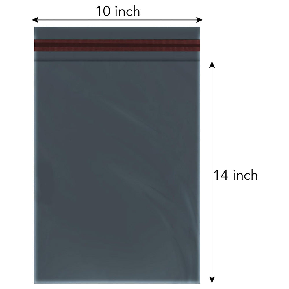 50 Pcs Grey Parcel Bags 10x14 Inch – Self Seal Poly Mailing Bags