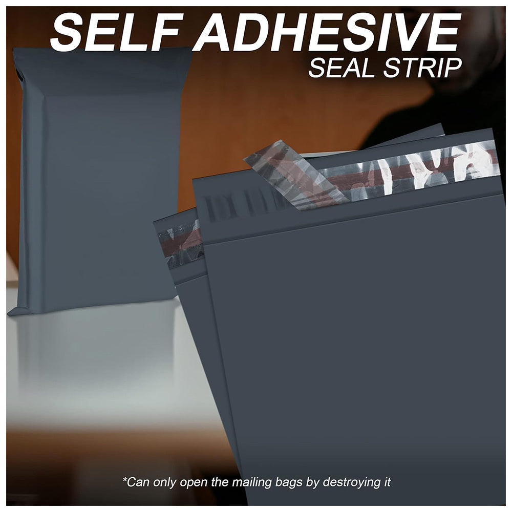 100 Grey Mailing Bags Mixed Sizes – Self Seal Parcel Bags for Clothes