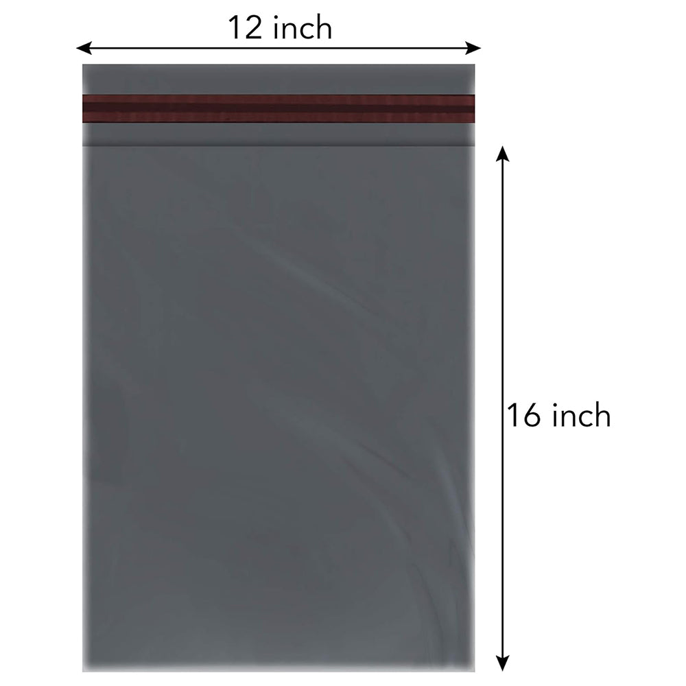 12” x 16” Shipping Poly Postal Bags – 25 Pcs Self Seal Grey Mailing Bags
