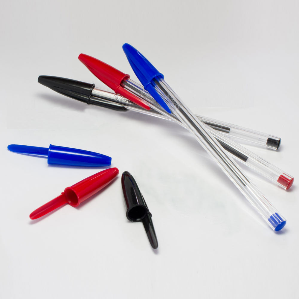 20X BIC Pen Crystal Grip Ballpoint Pens Three Colours