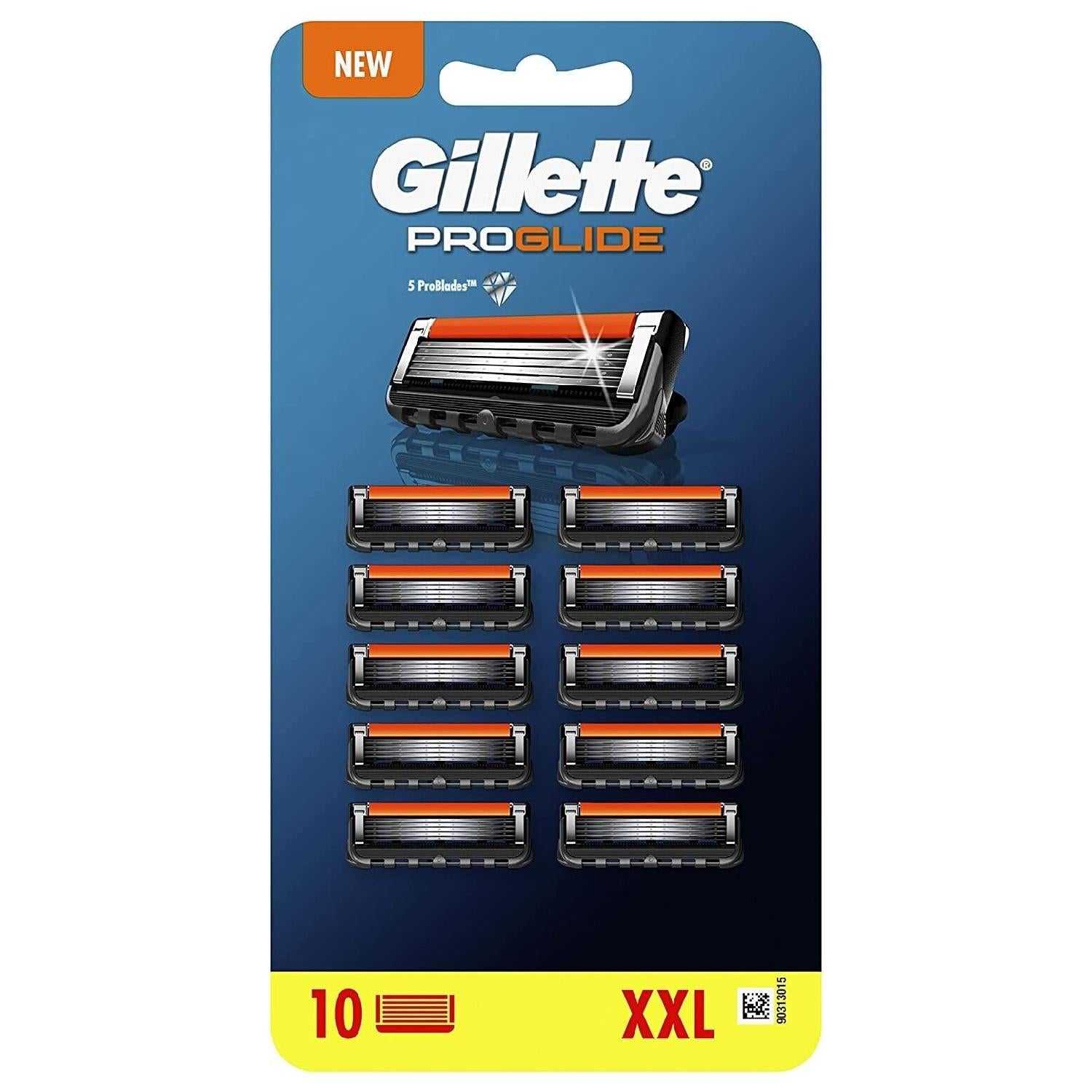 Gillette ProGlide Razor Blades for Men, Pack of 10 Razor Blade Refills with Precision Trimmer Smooth Facial razor  blade