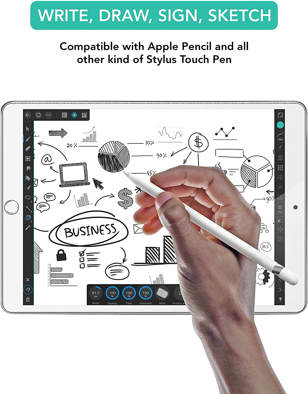 2X iSOUL Screen Protector For Apple iPad Pro (2017) & iPad Air 3 (2019)