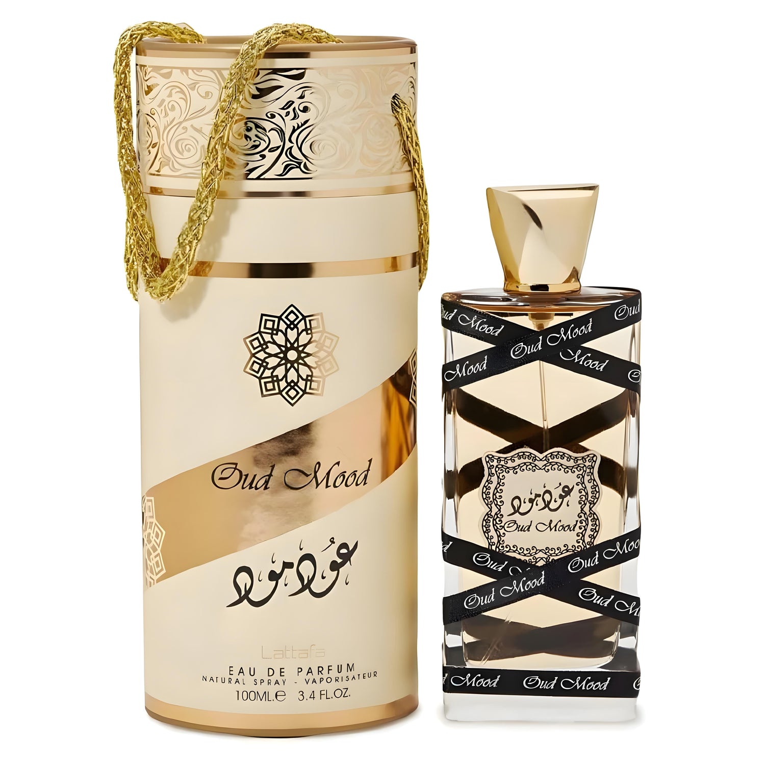 Oud Mood Eau De Parfum 100ml by Lattafa Unisex Arabic Fragrance Rich & Luxurious