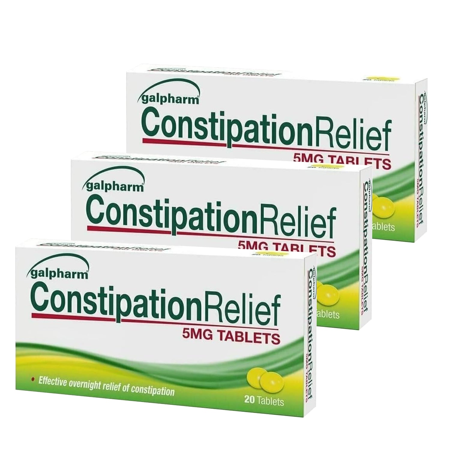 Galpharm Constipation Relief Tablets 5mg Bisacodyl Gastro-Resistant Laxative