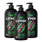 LYNX Africa 3-in-1 Pump Shower Gel 900ml Mandarin Sandalwood 12H