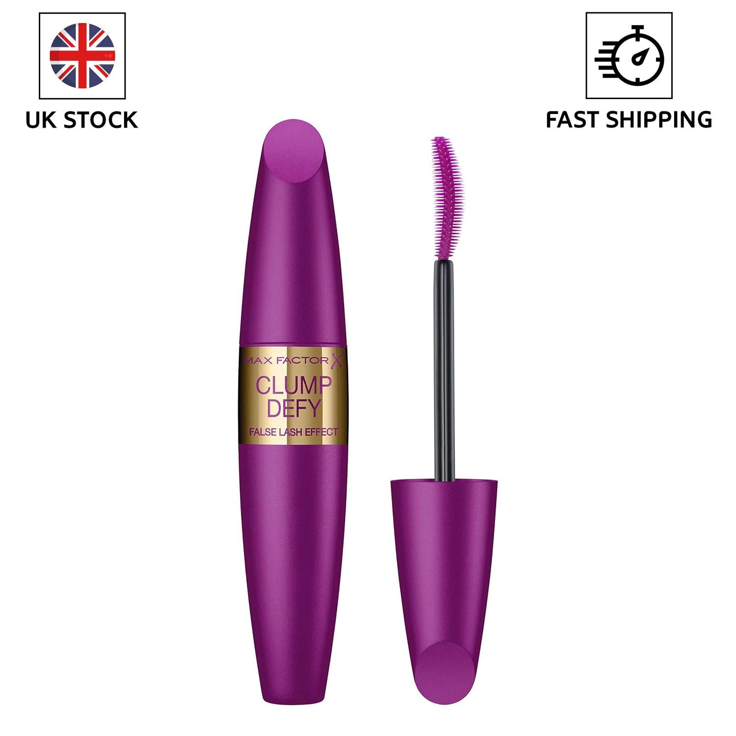 Max Factor Length Nourishing Mascara False Lash Effect Lump Defy 001 Black 13ml - Intense Black Pigment for Bold, Dramatic Look - Makeup
