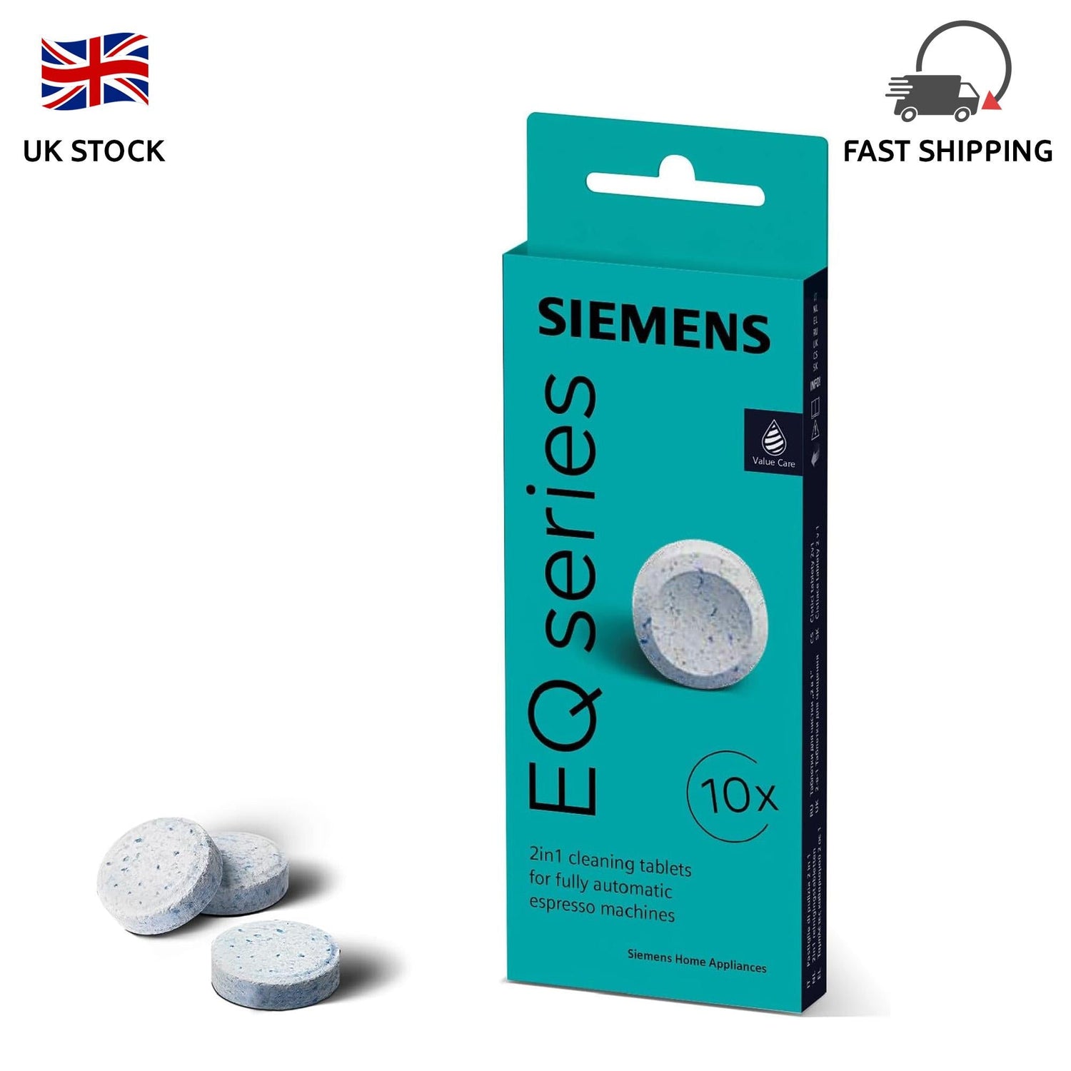 Siemens Coffee Machine Cleaning Tablets - Pack of 10 for Optimal Maintenance