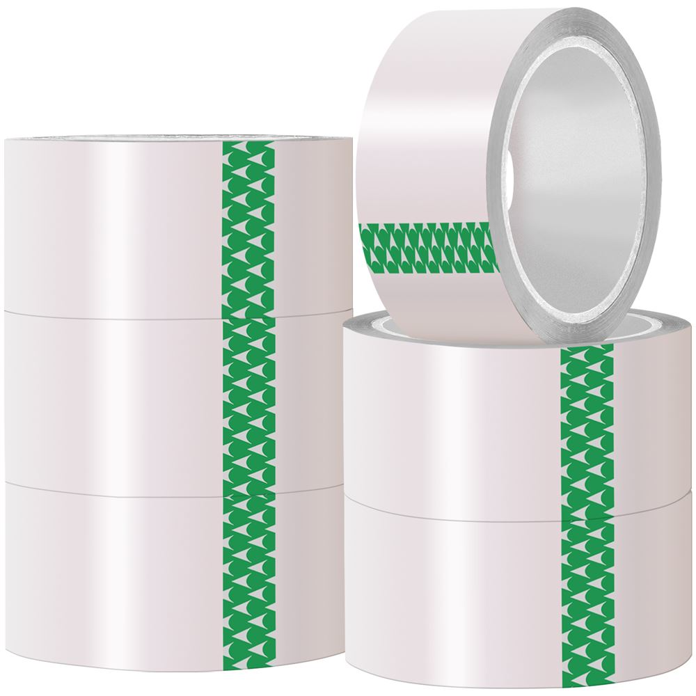 6 X Rolls General Purpose Clear Transparent Tape -  48mm x 66m
