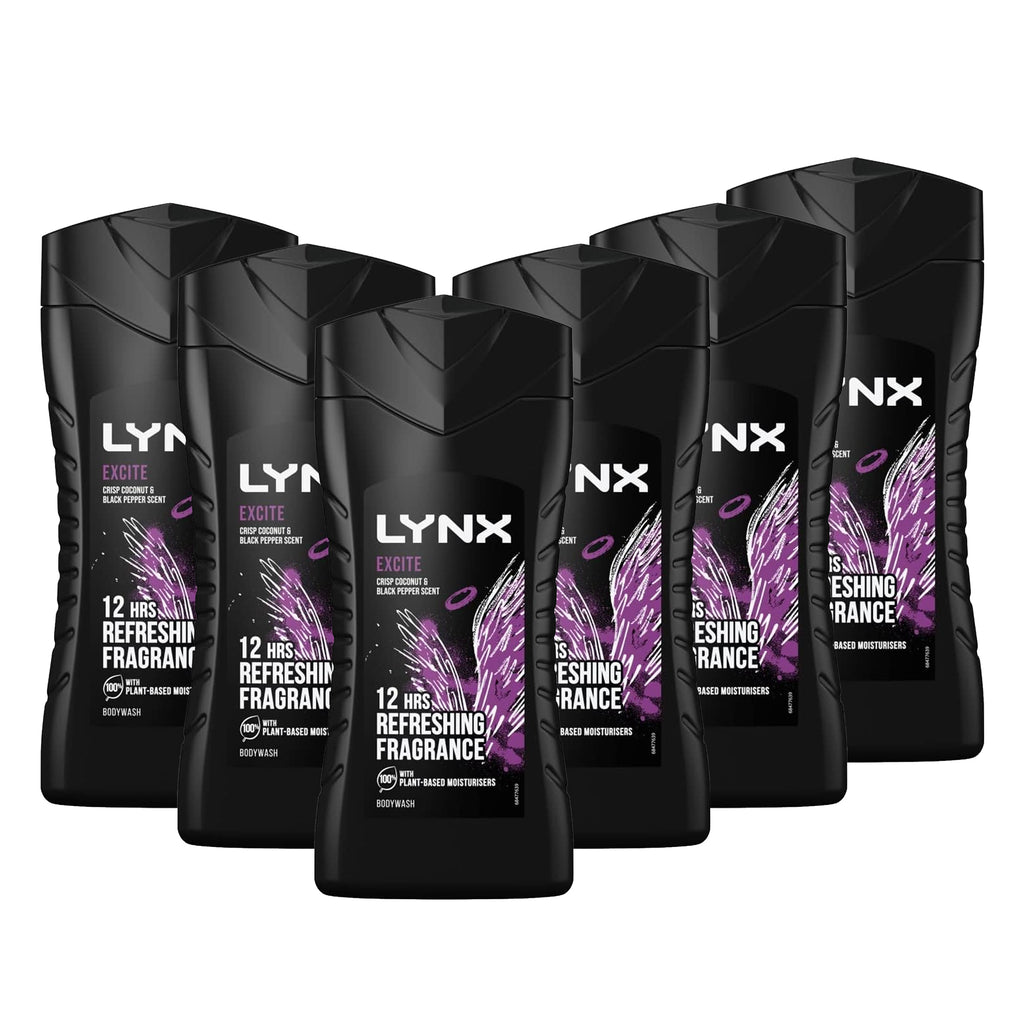 LYNX Excite Body Wash Crisp Coconut & Black Pepper 225ml