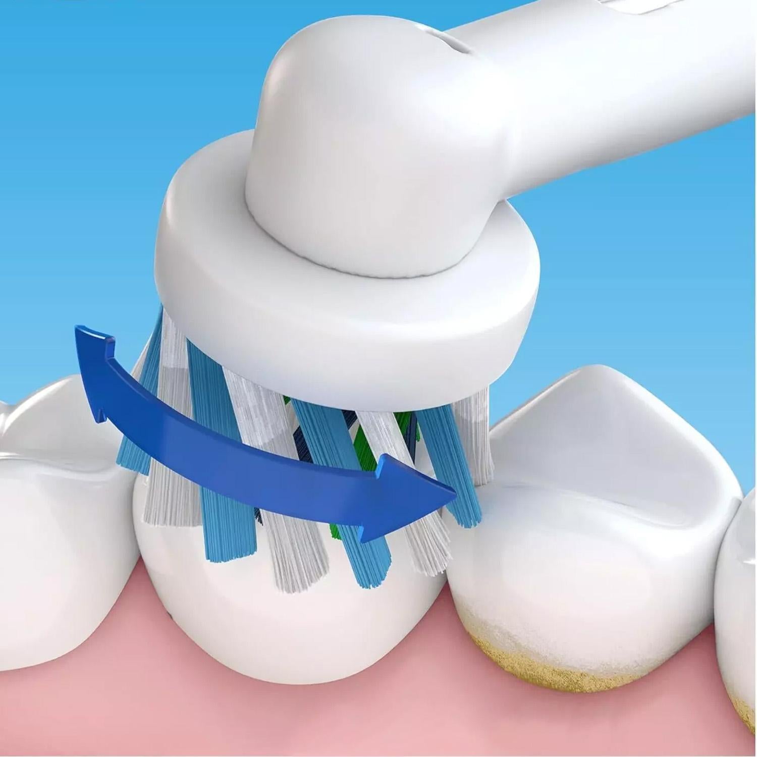 Oral-B Electric Toothbrush Rechargeable with Braun Cross Action, Pressure Sensor & Timer – White oral  b