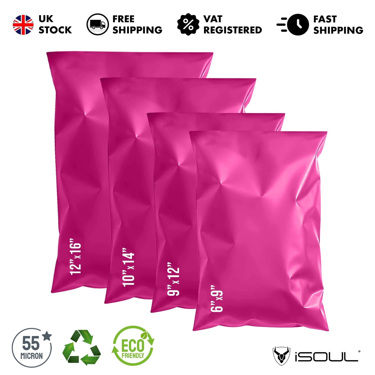 60 Mixed Mailing Bags Colored Poly Mailers Self Seal Clothing Packaging bags iSOUL Small to Large Vinted Postage Bags and Tempered Proof Mail bags  Assorted Parcel Bags for Posting Shipping goods