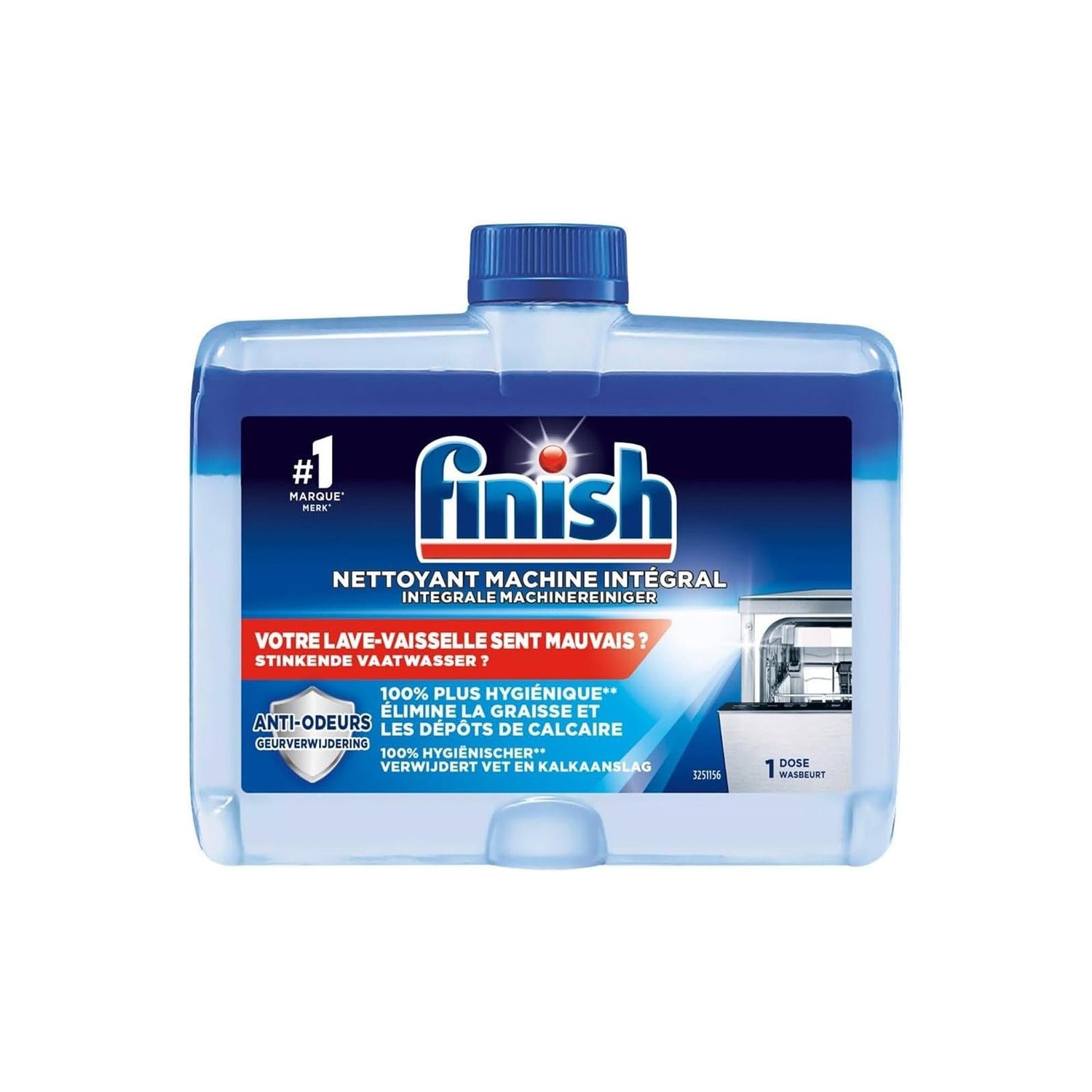 Finish Dishwasher Machine Cleaner Original 250ml - Deep Cleaning Solution