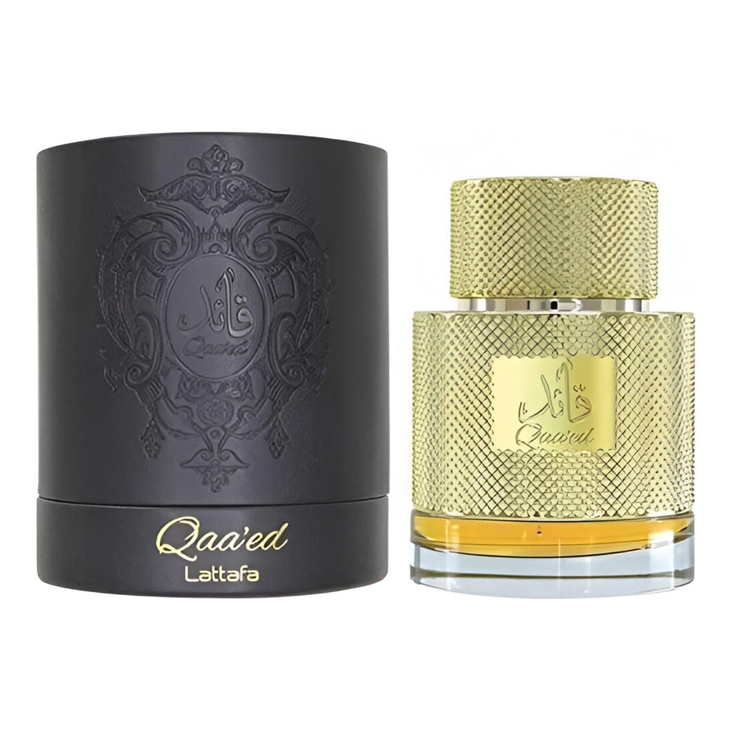 Qaa’ed Arabic Oud Perfume 100ml - Unisex Oriental Fragrance with Cardamom, Cedar, and Exotic Musk for Men & Women