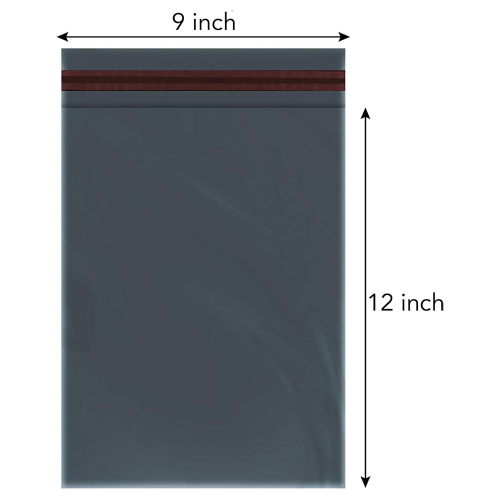100 Pcs Grey Parcel Bags 9x12 Inch – Self Seal Poly Mailing & Postage Bags