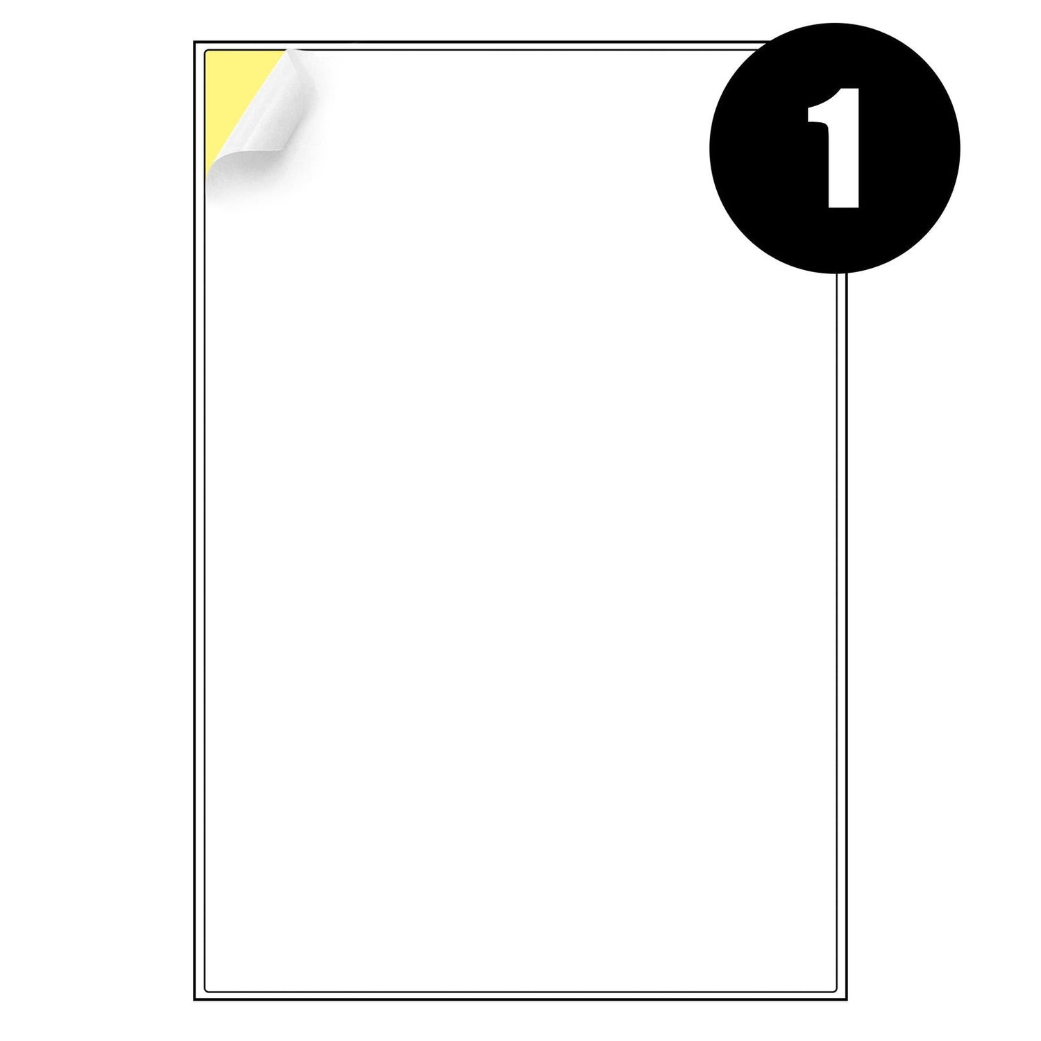 A4 Sticky Peel Off Print Self Adhesive Address Labels 1-84 Per Sheets