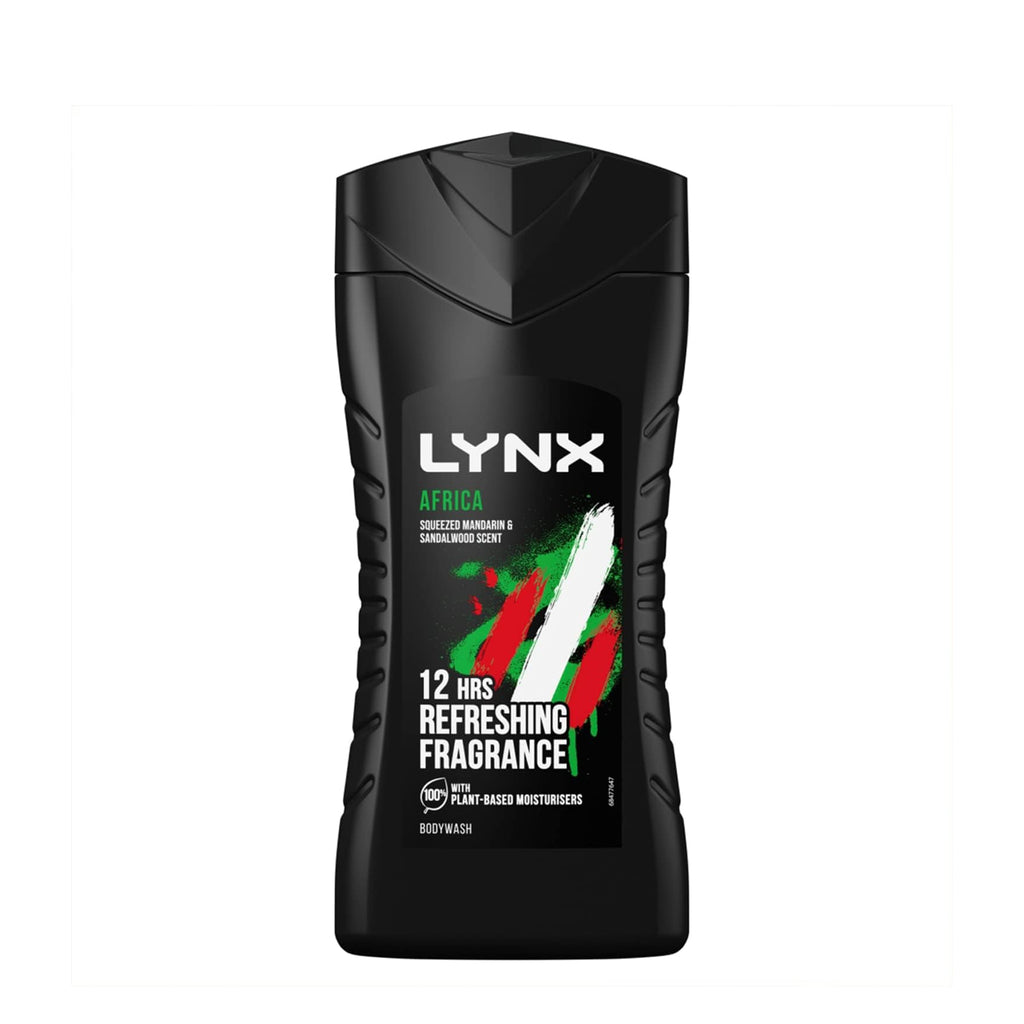 LYNX Africa 3-in-1 Body Wash Squeezed Mandarin & Sandalwood 225ml