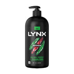 LYNX Africa 3-in-1 Pump Shower Gel 900ml Mandarin Sandalwood 12H