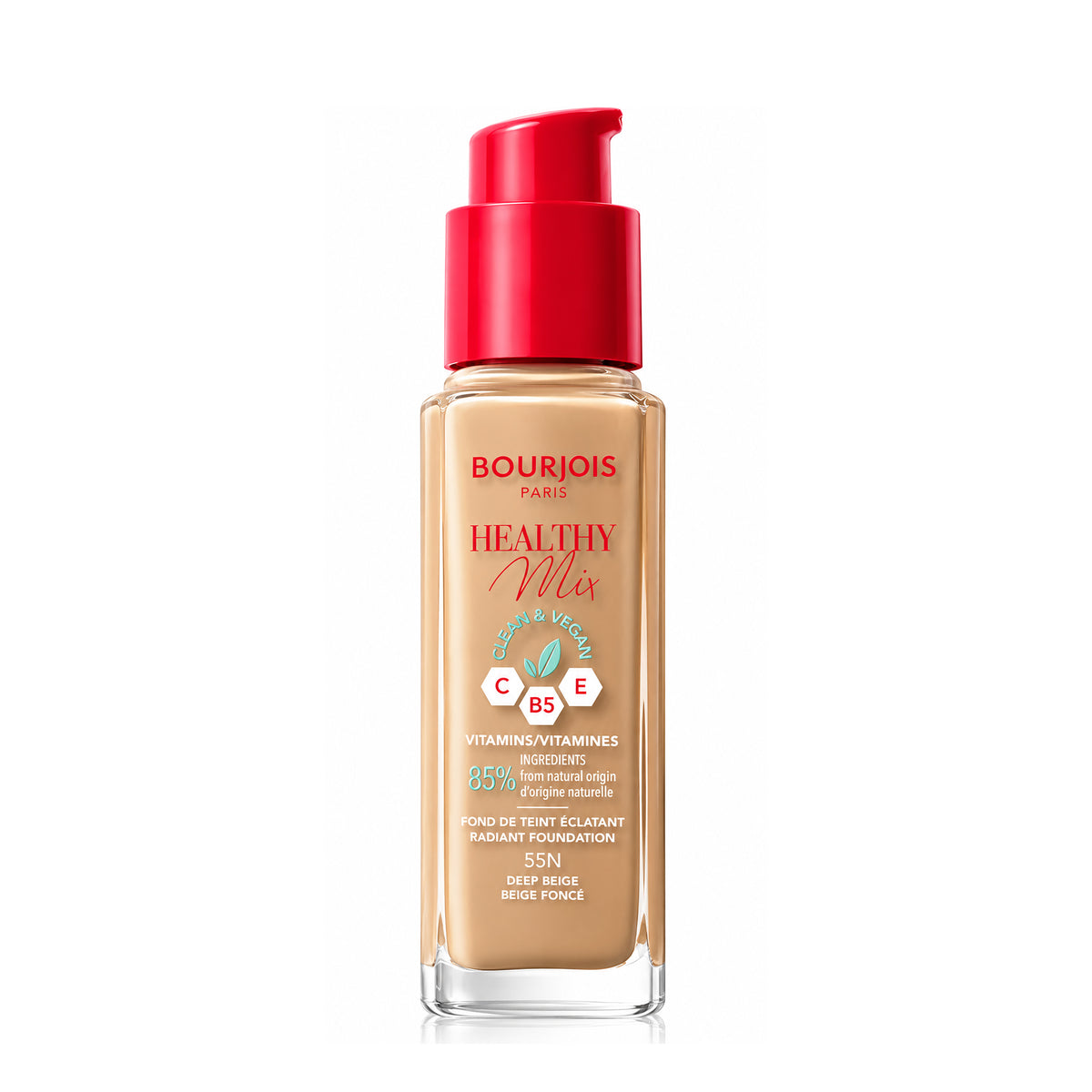 Bourjois Healthy Mix Radiant Foundation 55 Deep Beige 30ml