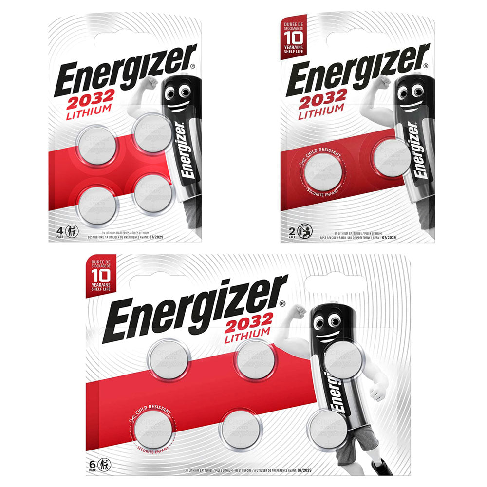 Energizer CR2032 Batteries Packs DL2032 BR2032 SB-T15 3Volt Gadget Battery