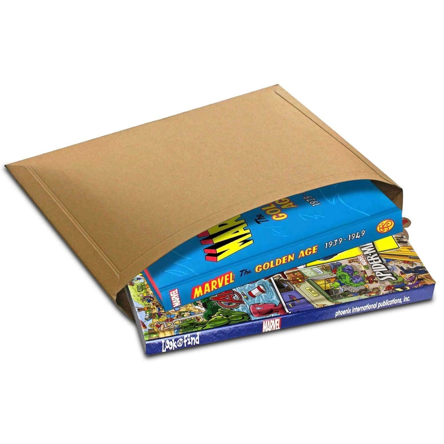 Envelope Wallet Bags Book Post Mailer Mailing Flute Manilla Brown Book 164x180 mm