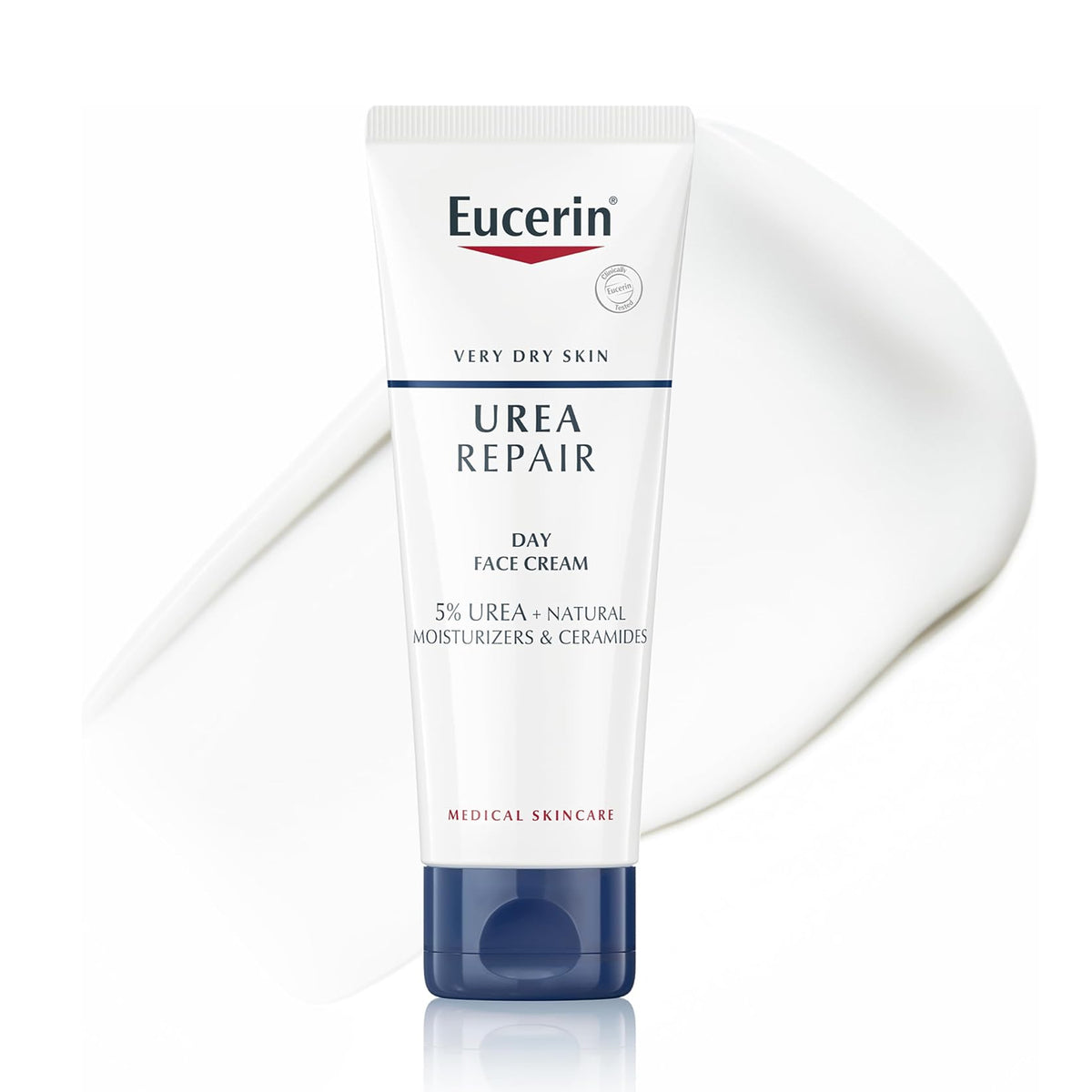 Eucerin UreaRepair 5% Urea Face Cream 50ml Moisturiser for Dry to Very Dry Skin