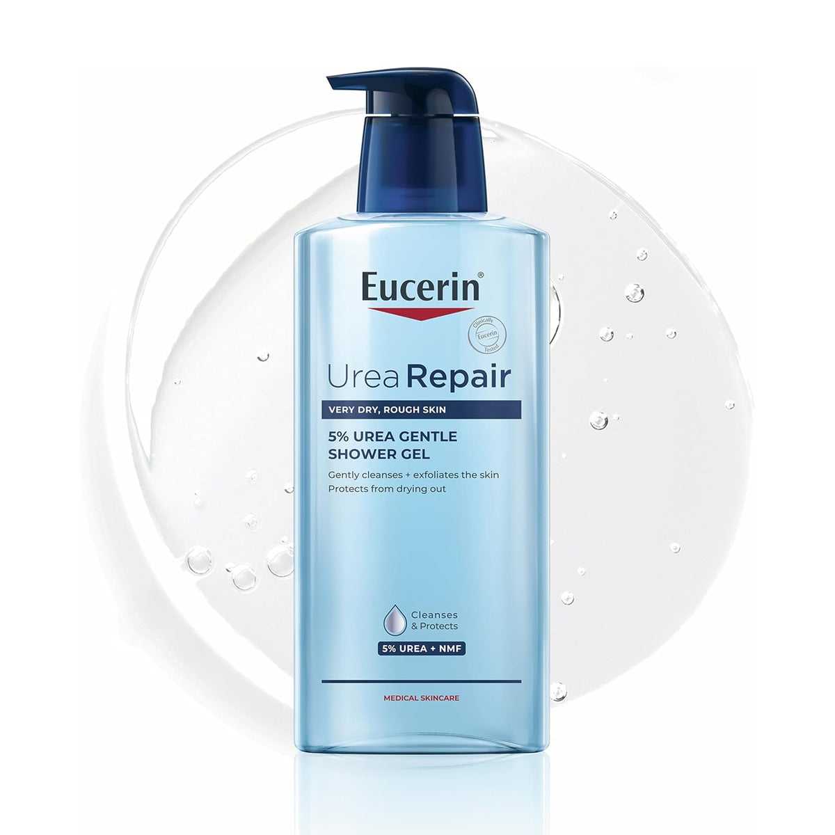 Eucerin UreaRepair 5% Urea Gentle Shower Gel 400ml for Dry & Rough Skin
