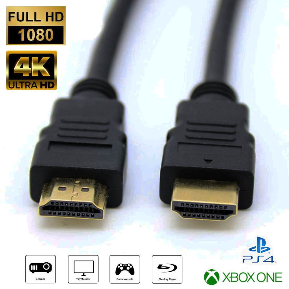 HDMI Cable Long - 3m - 4K Support - Gold Plated - Upto 18Gbps Transfer Speed