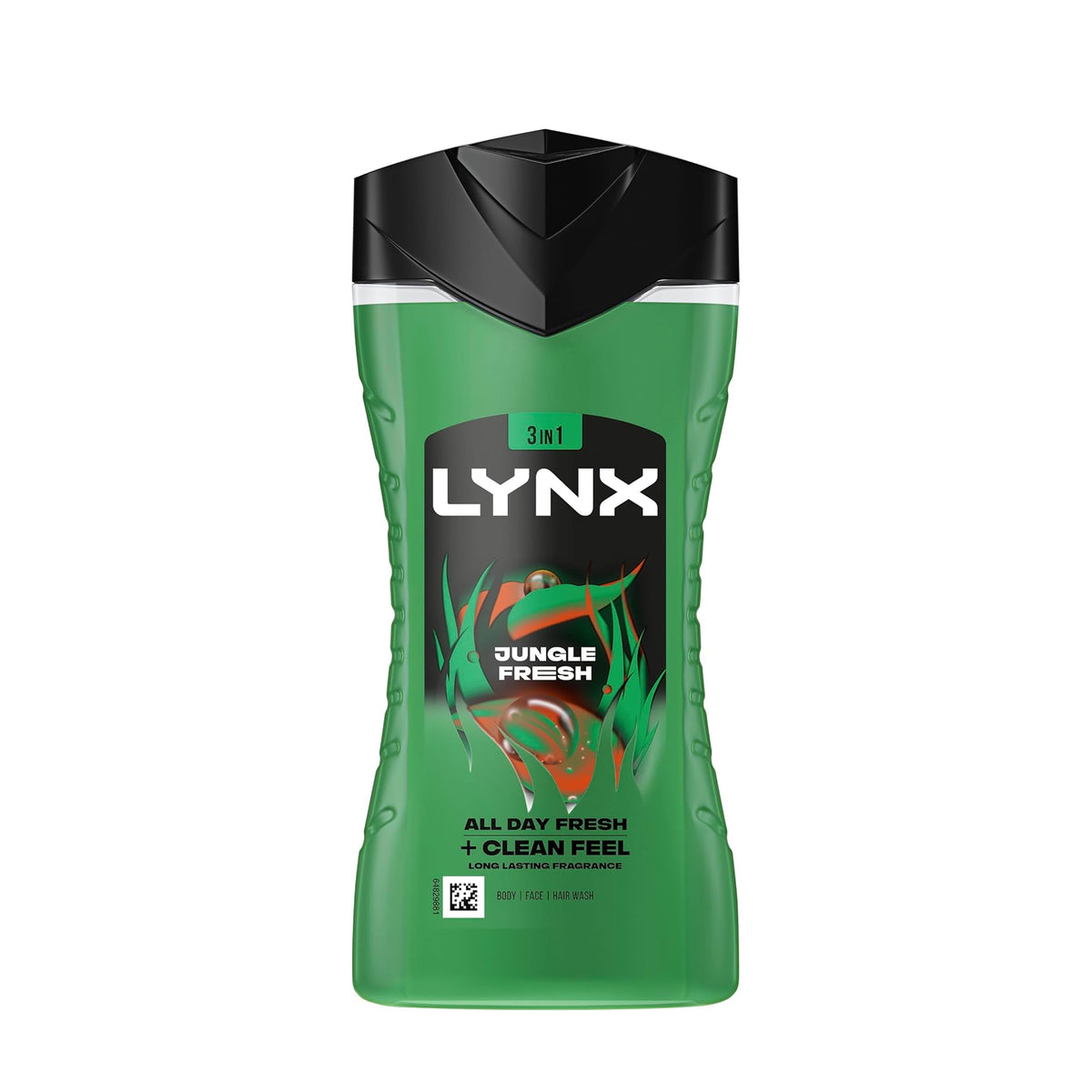 LYNX Jungle Fresh 3-in-1 Body Wash 225ml Palm Leaf & Amber