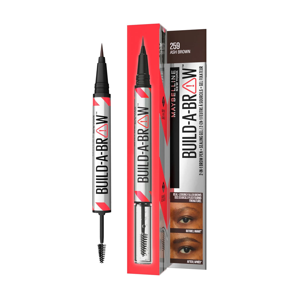 Maybelline Build A Brow 2-in-1 Waterproof Pen & Gel 259 Ash Brown