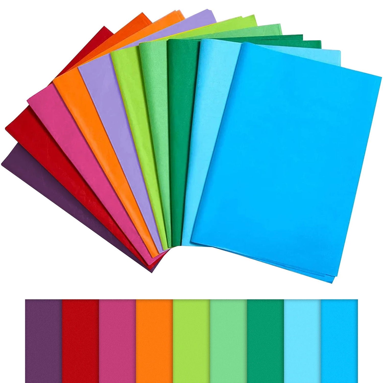Multi Color Tissue Paper Acid-free Eco Friendly for Wrapping Gifts 50cm x 75cm