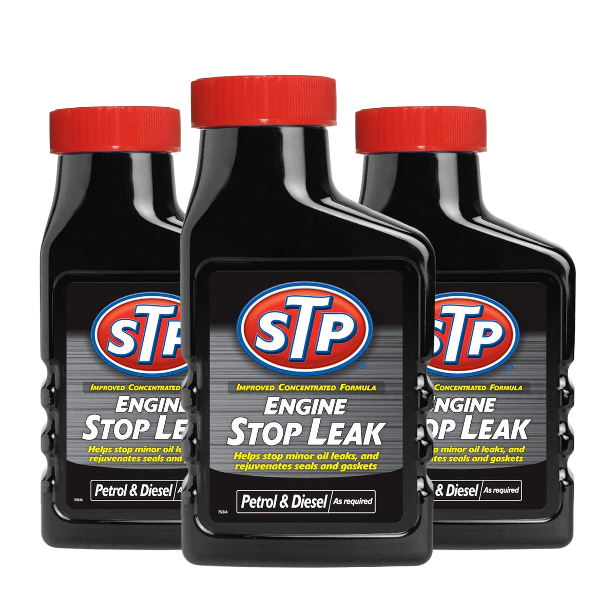 STP Engine Stop Leak 300ml Petrol & Diesel Engine Oil Additive for Minor Leaks