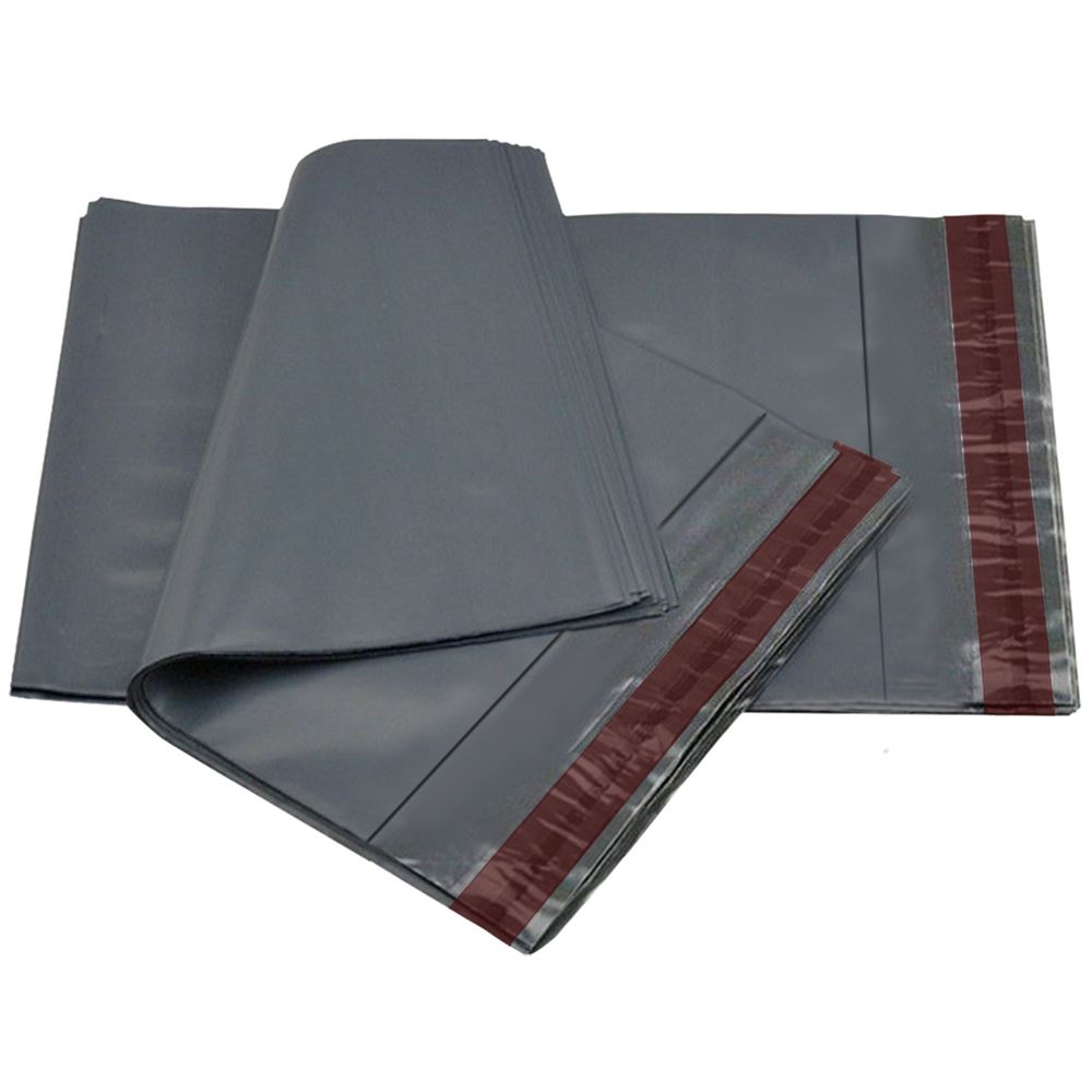 Poly Mailers Postage Mailing Bags Self Seal Grey, 12" x 16" (305mm to 407mm)