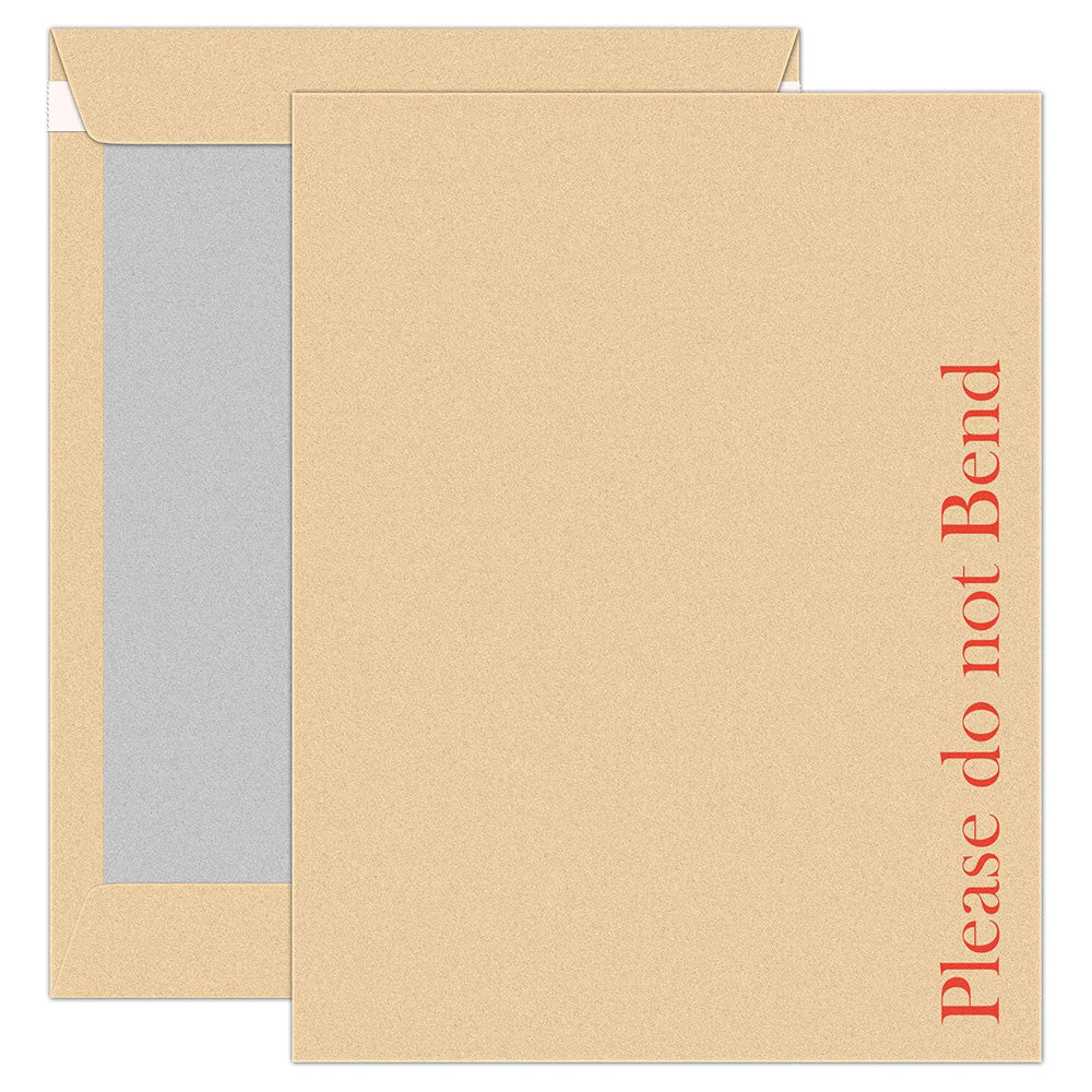 20 x A4 Do Not Bend Board Backed Envelopes C4 324mm x 229mm Self-Seal Manilla